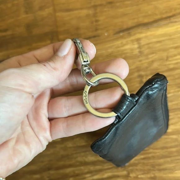 Hobo Black Leather Keychain Wallet - Picture 5 of 6